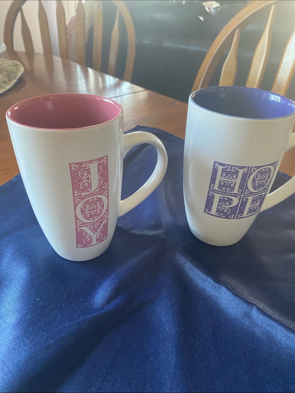 Set of two JOY & HOPE Mugs